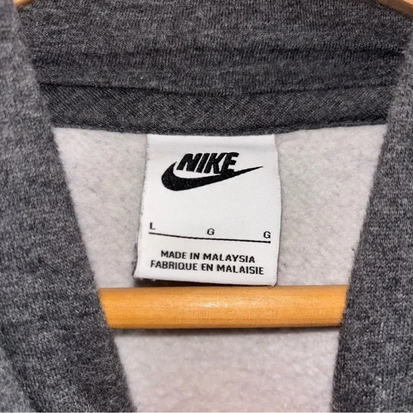 Nike Men's Gray Hoodie L - Picture 3 of 5